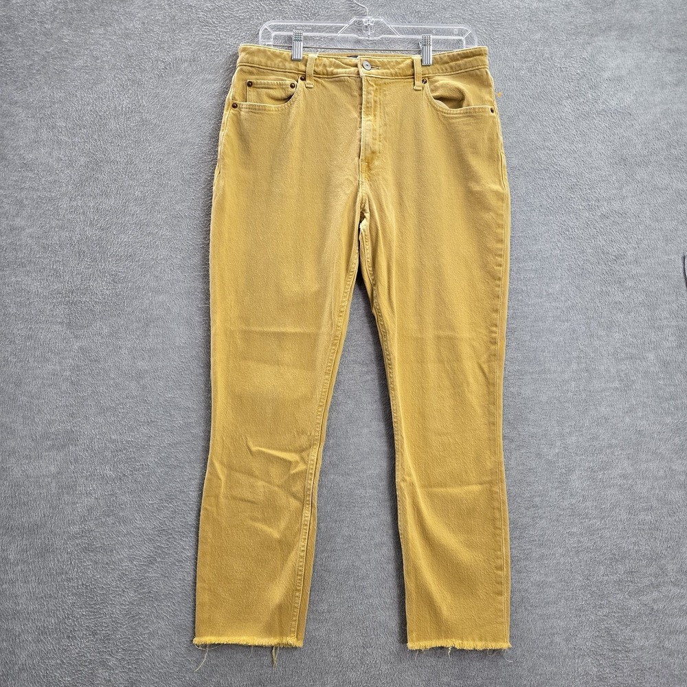 Abercrombie & Fitch Women Jeans 31 Yellow Denim Simone High Rise Slim